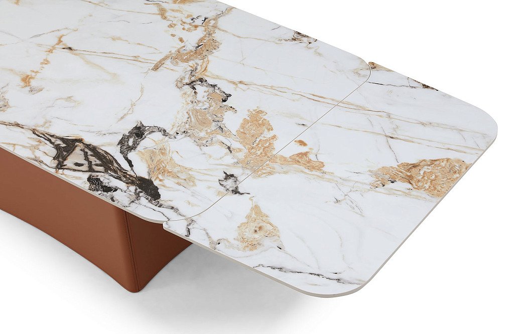 Стол раскладной Martina 180-266, керамика/коричневый - фото 6