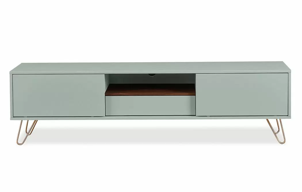 ТВ Тумба Tilda, светло-серый/орех