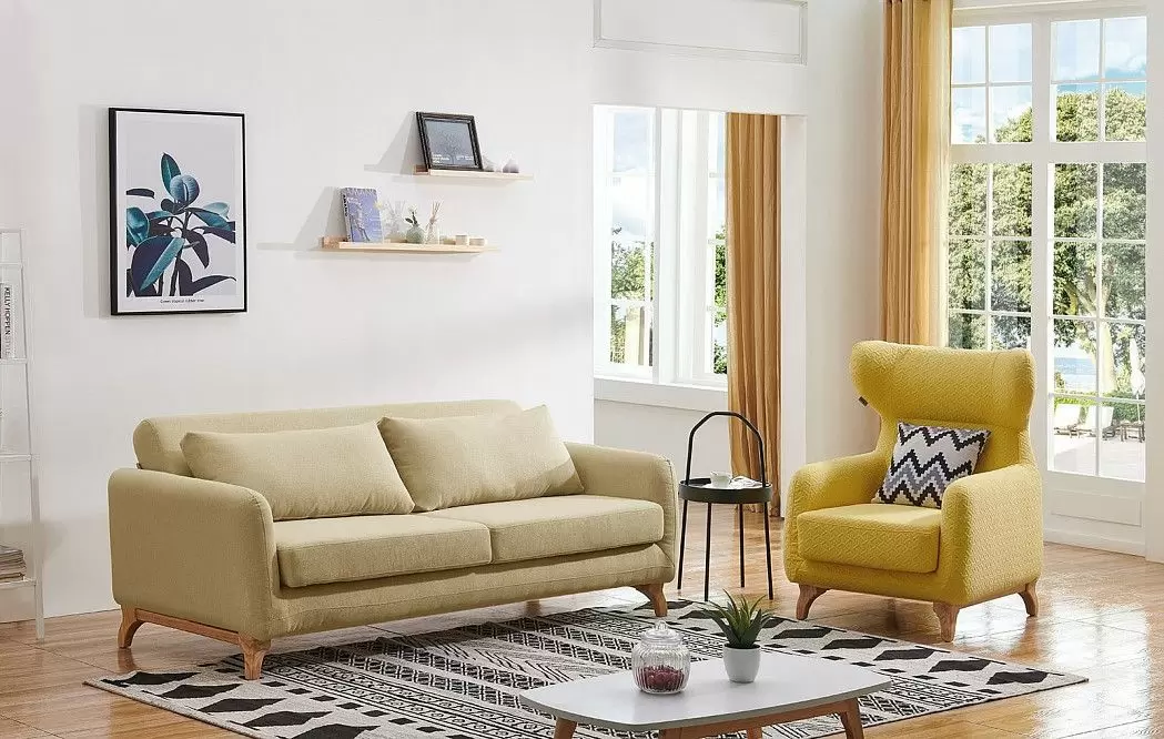 Диван-кровать Jennifer 3-х местный, песочный - фото 4