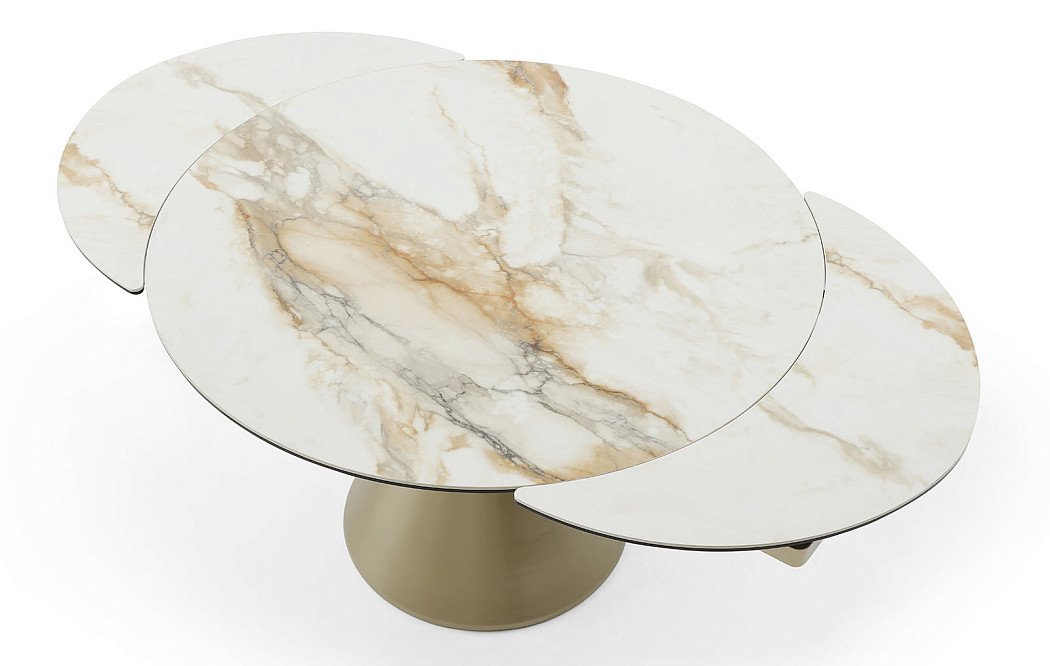 Стол раскладной Josephina 120-180, керамика/шампань - фото 8