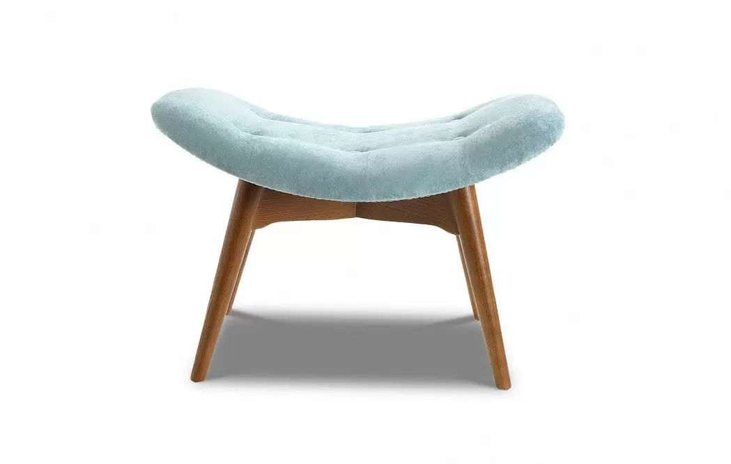 Оттоманка Contour, мятный голубой/коричневый - фото 3