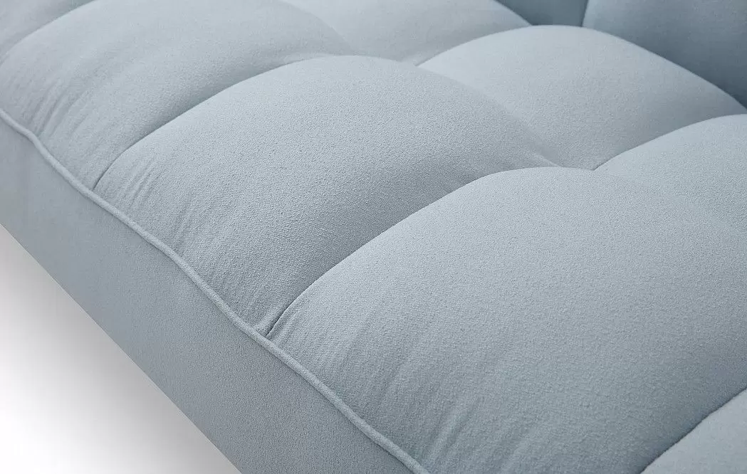 Диван-кровать Madrid, голубой/золотые ножки - фото 5