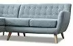 Диван Copenhagen угловой (левый), бирюзовый