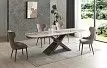 Стол Charlotta + 4 стула Augusta капучино