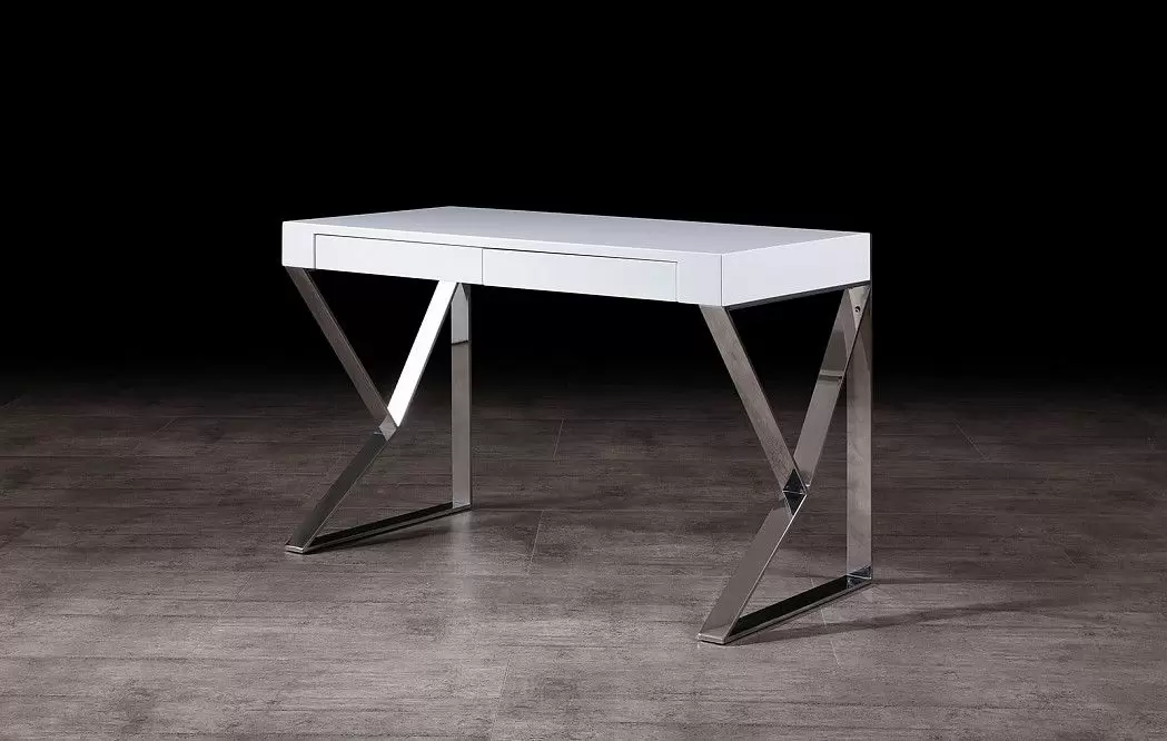 Стол письменный Edgar (2 ящика), белый - фото 5