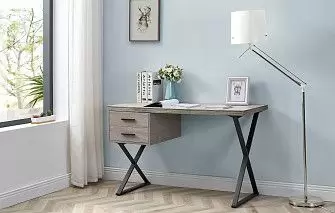 Стол письменный Hemingway, дымчатый дуб/черный