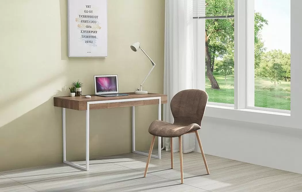 Стол письменный Ego, орех/белые ножки - фото 8