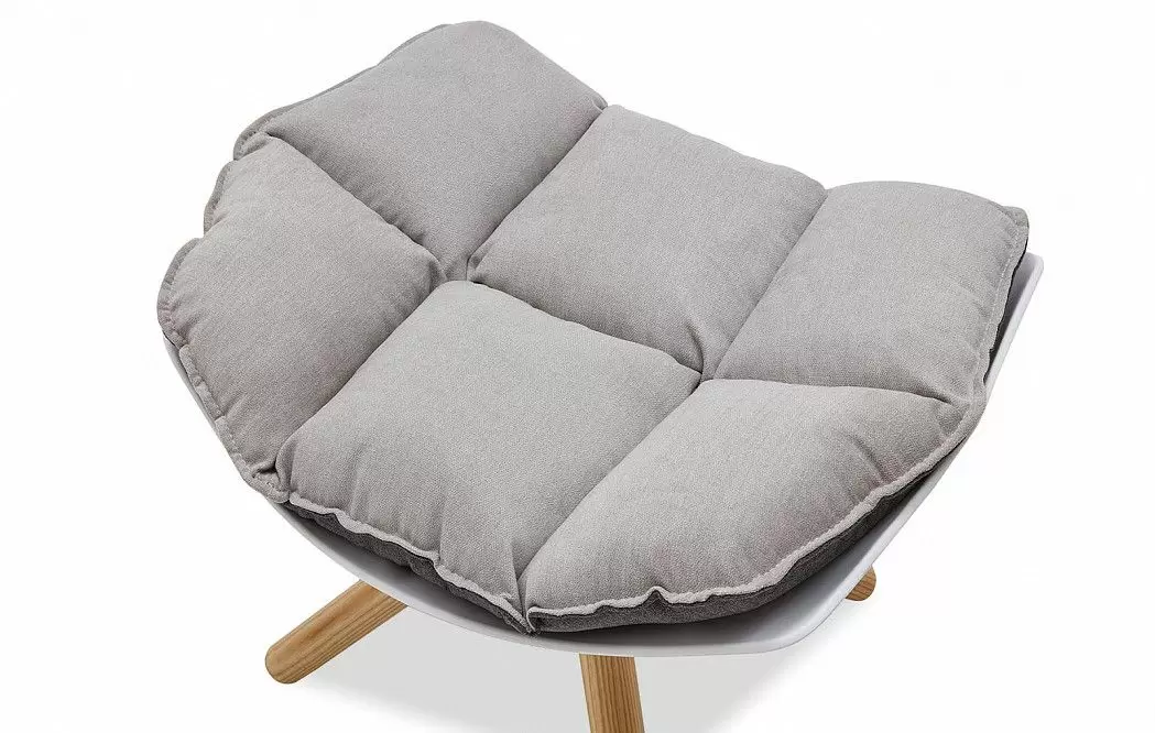 Оттоманка в стиле Husk, серый - фото 4