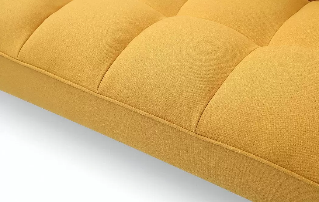 Диван-кровать Madrid, желтый/золотые ножки - фото 14