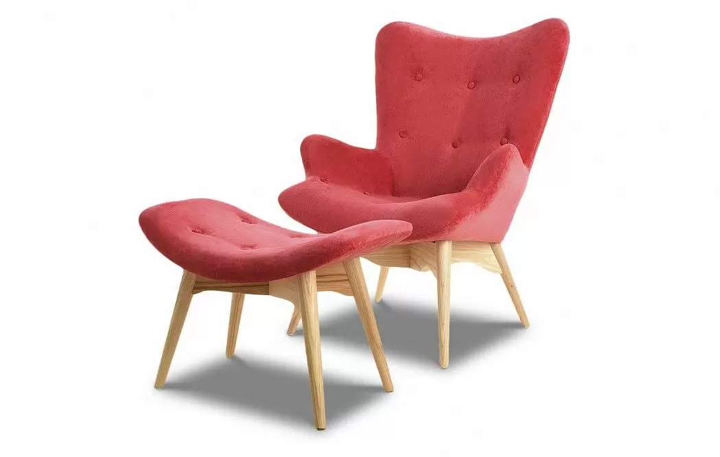 Кресло Contour, коралловый/ясень - фото 8