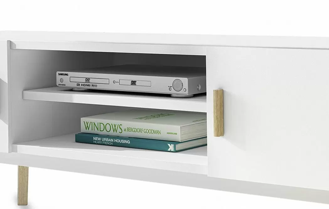 Тумба TV Tenerife, белый/дуб - фото 4