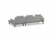 Диван-кровать Summer угловой (правый), серый