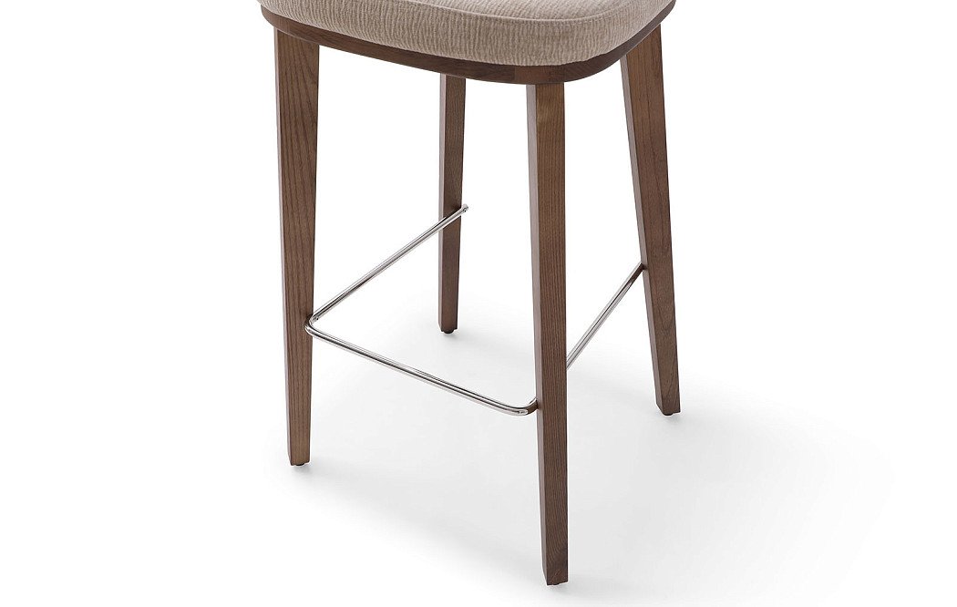 Стул барный Clara (78), бежевый/орех - фото 5