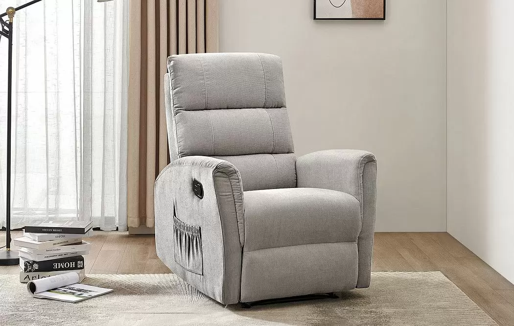 Кресло-реклайнер Siesta, серо-бежевый