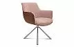 Стул Geneva, персиковый/коричневый/сталь