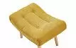 Кресло и оттоманка Dolce Vita, желтый шафран/натуральный
