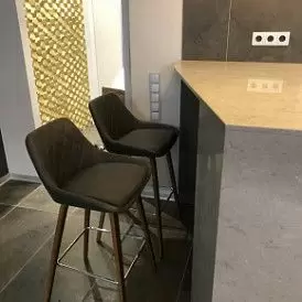 Стул полубарный Joan (65), светло-серый