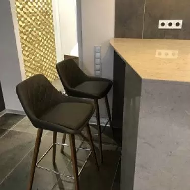 Стул полубарный Joan (65), коричневый