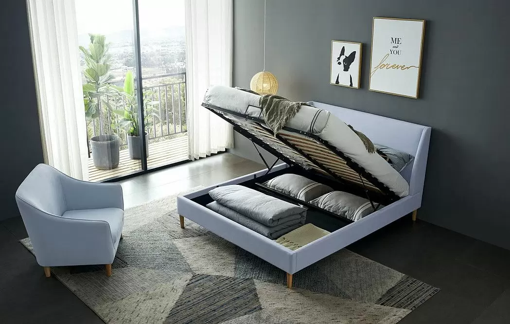 Комплект для спальни Carrera, голубой/белый - фото 2