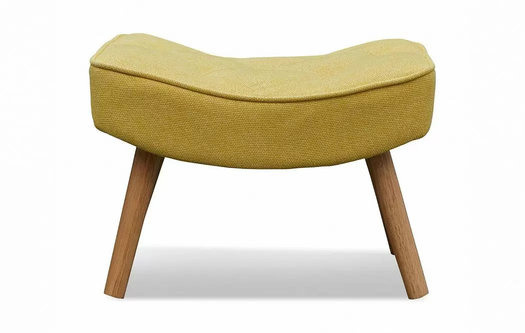 Кресло и оттоманка Hygge, желтый/натуральный - фото 11