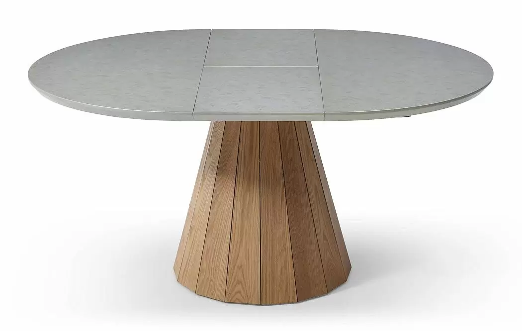 Стол раскладной Eclectic 120-160, серый/ясень - фото 10