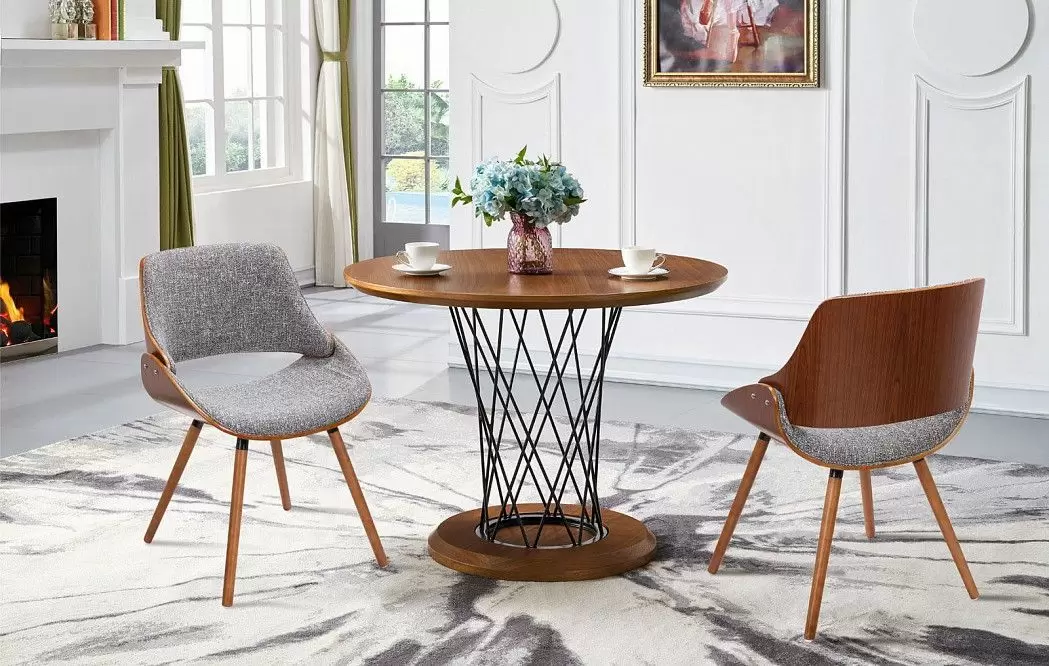 Стул Kiss, серый/орех - фото 11