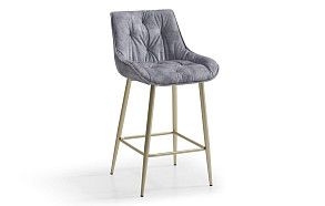 Стул полубарный Joely Bar (65), серый/шампань