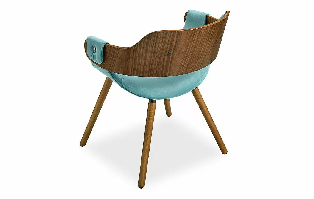 Стул Jody, голубой/орех - фото 9