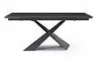 Стол раскладной Savoy 180-240, черная керамика
