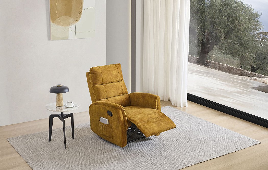 Кресло-реклайнер Siesta, охра - фото 3