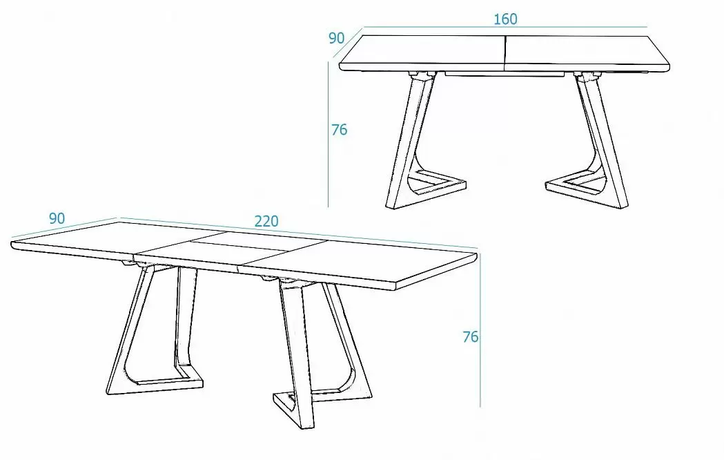 Стол раскладной Avalon, белый/ясень - фото 5