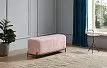 Банкетка Lilian (120), розовая пудра