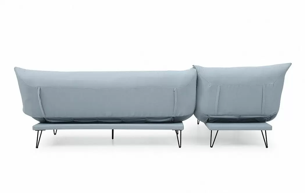 Диван-трансформер Savona раскладной угловой, голубой - фото 10