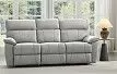 Диван-реклайнер Allison 3-х местный, светло-серый
