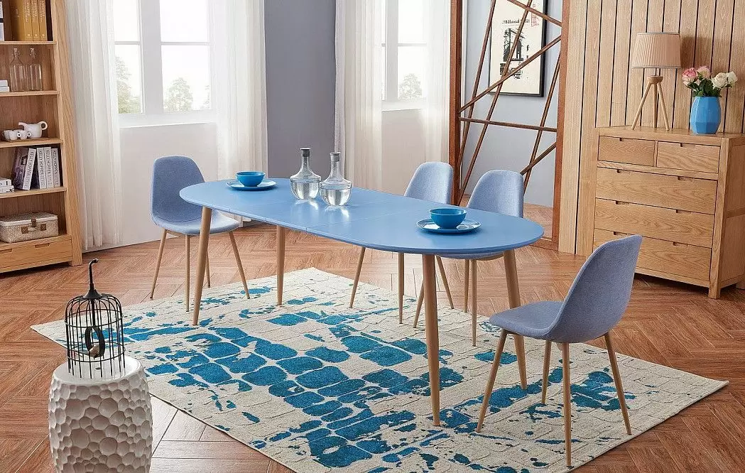 Стул Jackson, голубой/дерево - фото 9