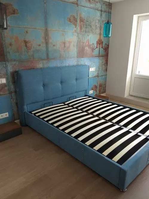 Кровать с подъемным механизмом Norden, синий - фото 14