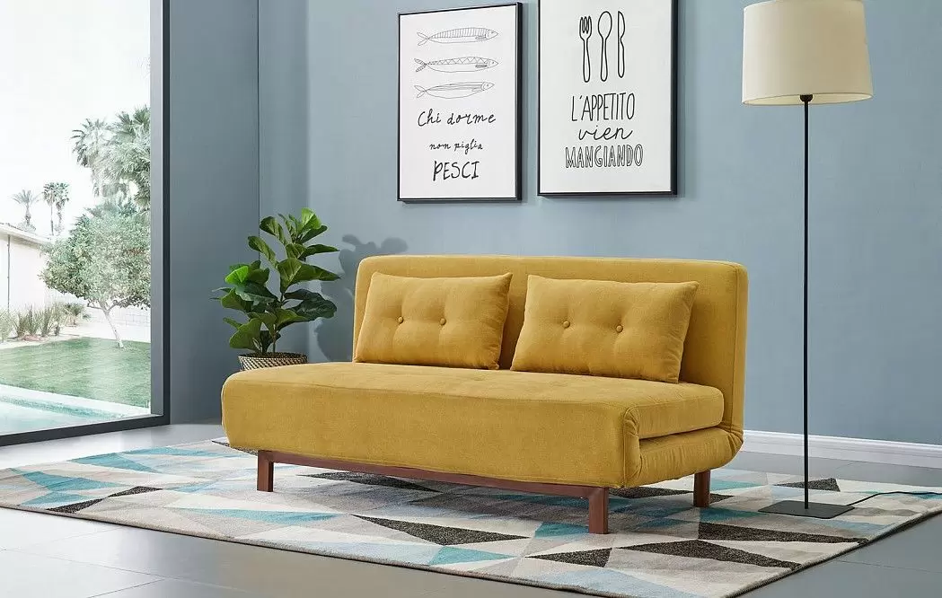 Диван-кровать Doris, желтый