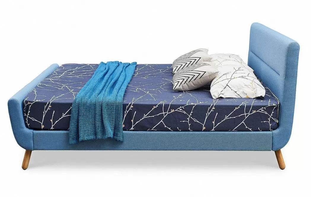 Кровать Borneo 160х200, синий - фото 7