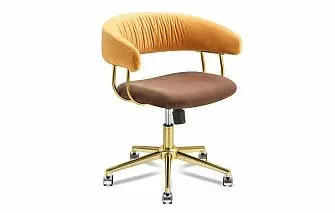 Кресло Oscar, темно-желтый/коричневый/золото