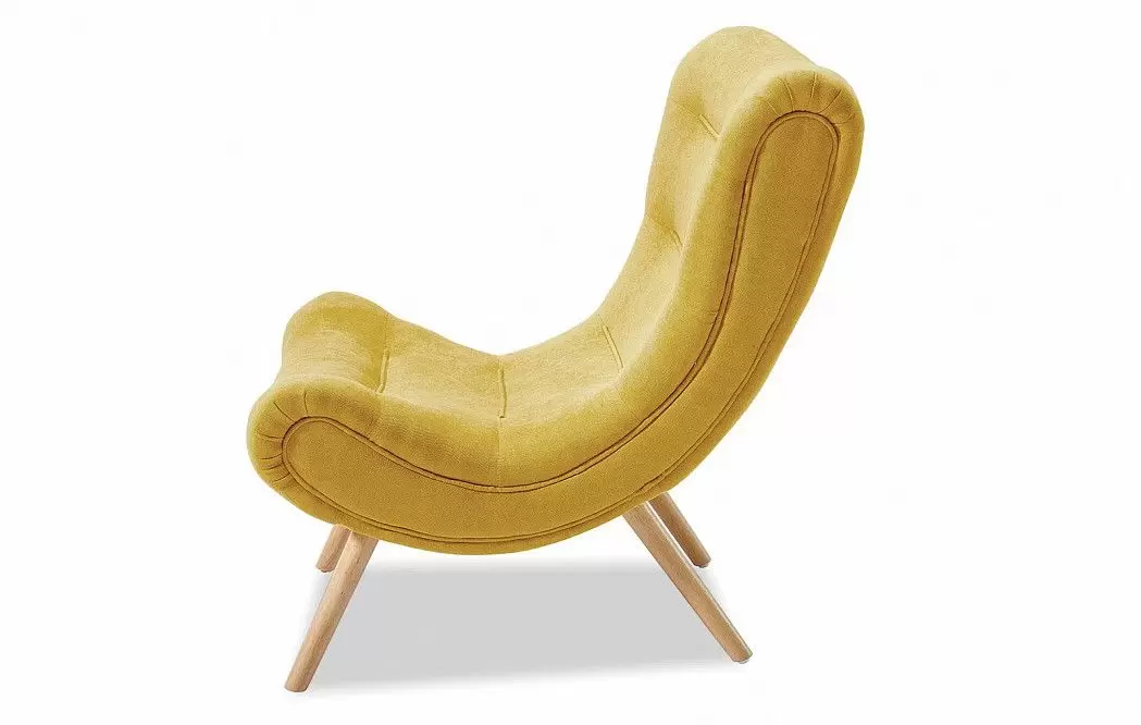 Кресло Dolce Vita, желтый шафран/натуральный - фото 5