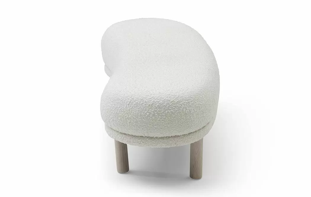 Банкетка Serafina, белый тедди - фото 8