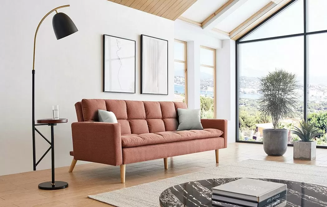 Диван-кровать Felicity, коралловый