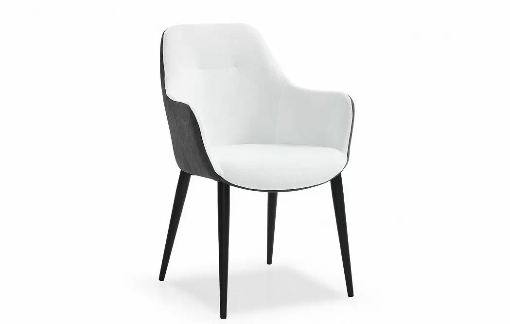 Стул Rosamund, белый/темно-серый