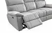 Диван-реклайнер Allison 3-х местный, светло-серый
