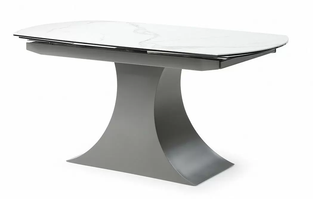 Стол раскладной Palermo 160-240, белая керамика/серый - фото 10