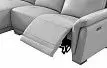 Диван-реклайнер Jonathan угловой (левый), светло-серый
