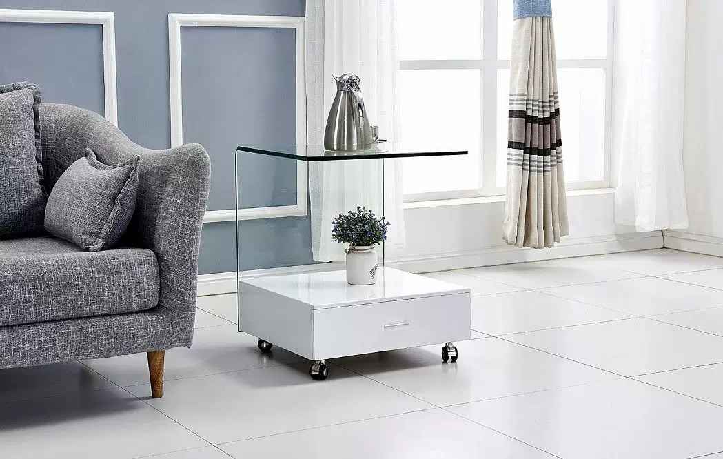 Столик приставной Gwen, белый - фото 9