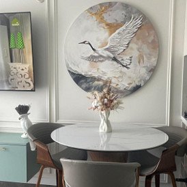 Стол Niagara 100, белая керамика/орех