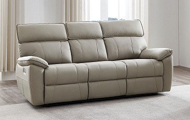Диван-реклайнер Allison 3-х местный, песочный