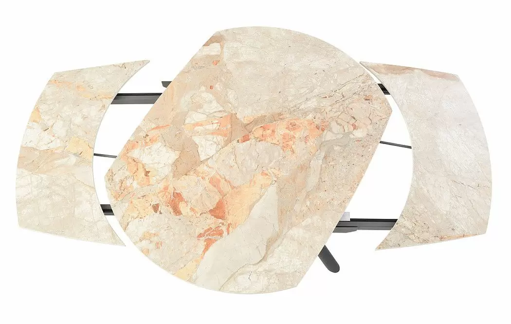 Стол раскладной Salerno 120-180, серая керамика - фото 5